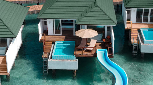 <禧亚世嘉岛>马尔代夫禧亚世嘉酒店4晚6天自由行 网红滑梯水屋 水上酷漂乐园